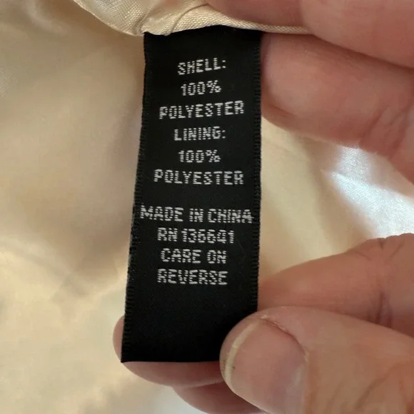 Anne French Women's White Faux Fur Size L - Picture 4 of 6